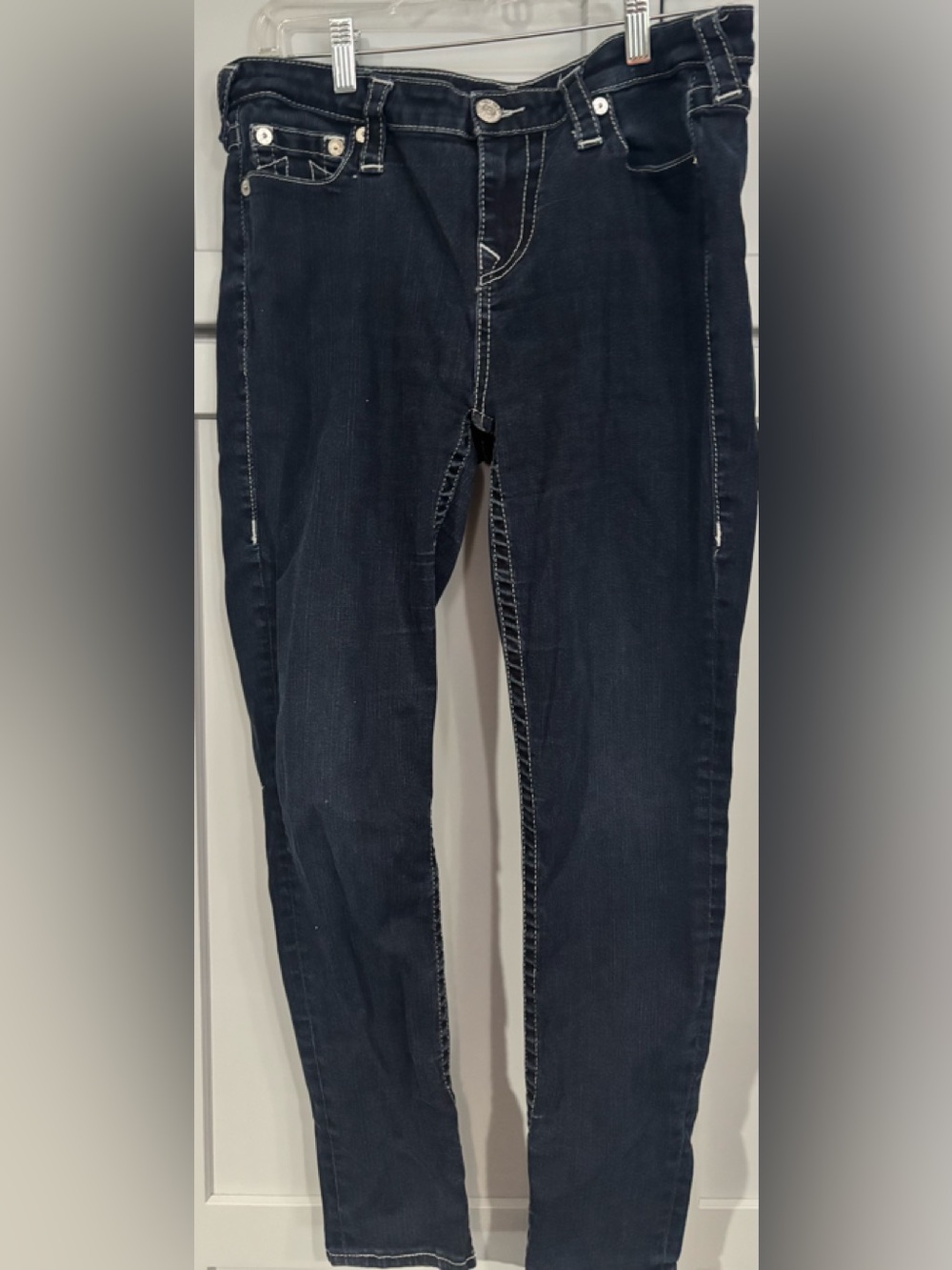 True Religion Super Skinny Women's Skinny Jeans Waist 32 Blue